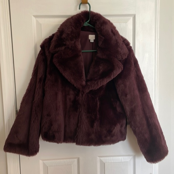 a new day | Jackets & Coats | Deep Purple Fur Jacket | Poshmark